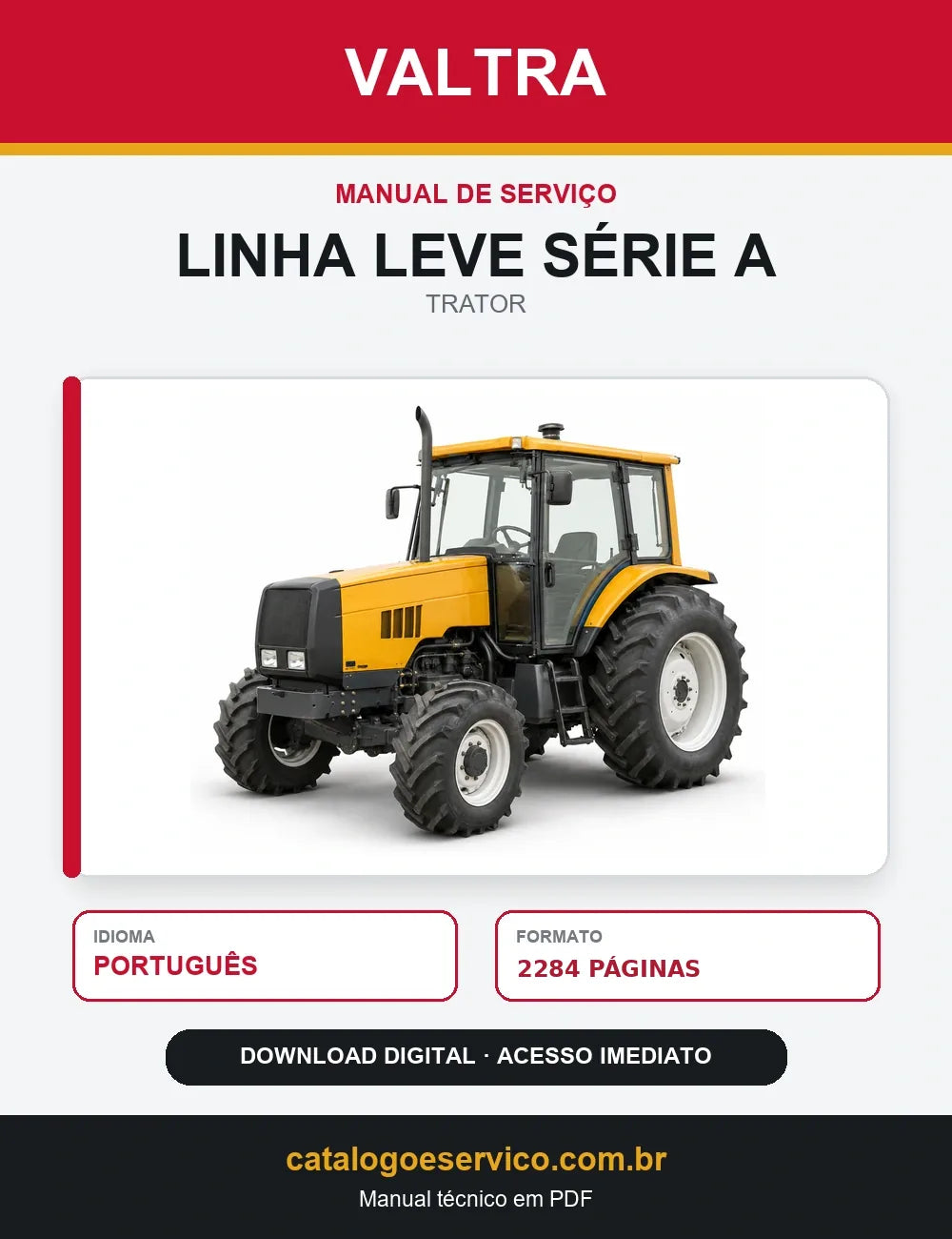 Manual Serviço Oficina Tratores Linha Leve Valtra Série A