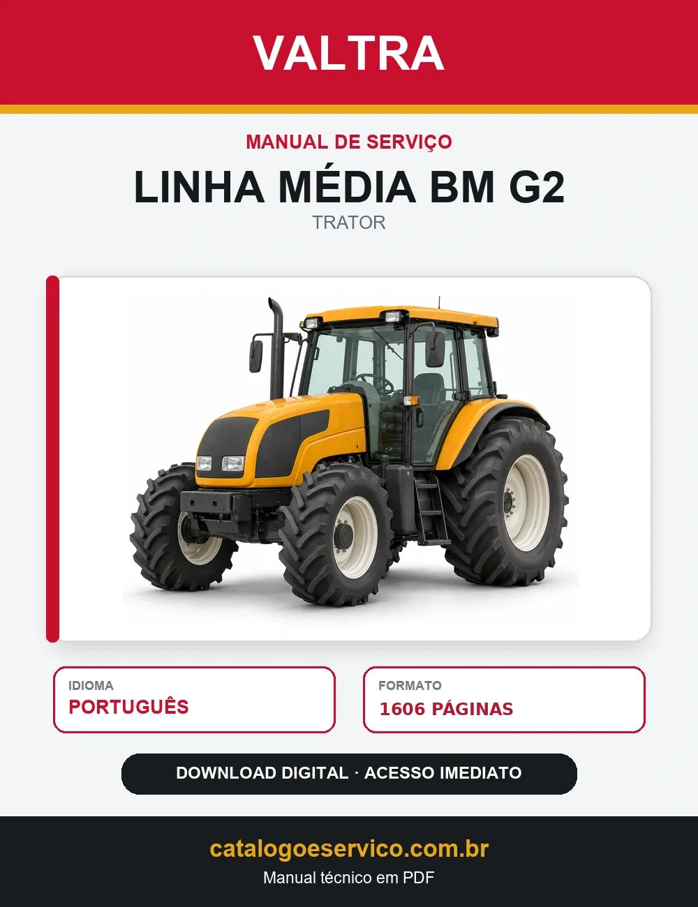 Manual Serviço Oficina Tratores Linha Média Valtra Bm G2