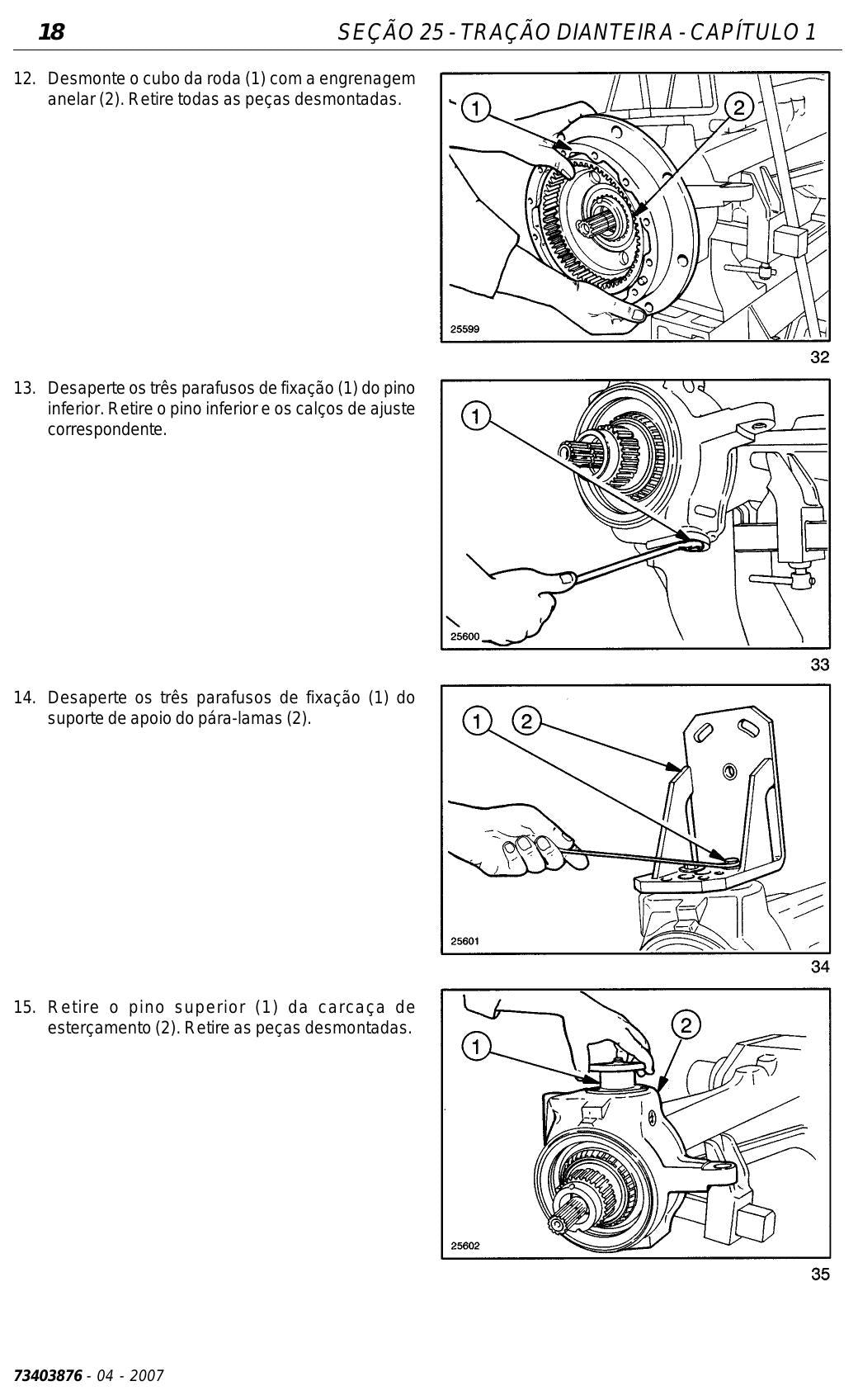 Página do manual - Linha TT