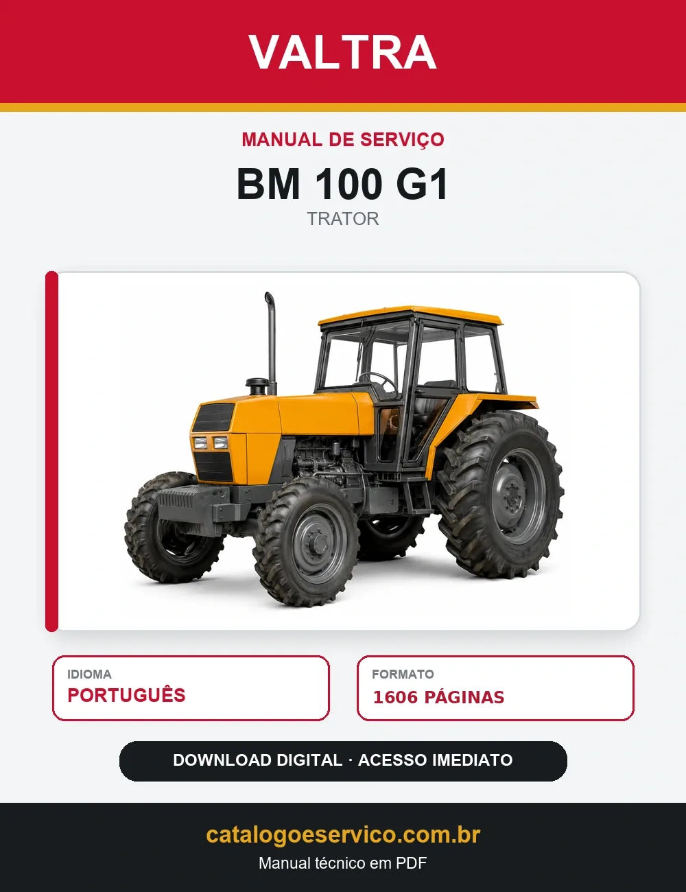 Manual Serviço Oficina Tratores Valtra Bm 100 G1