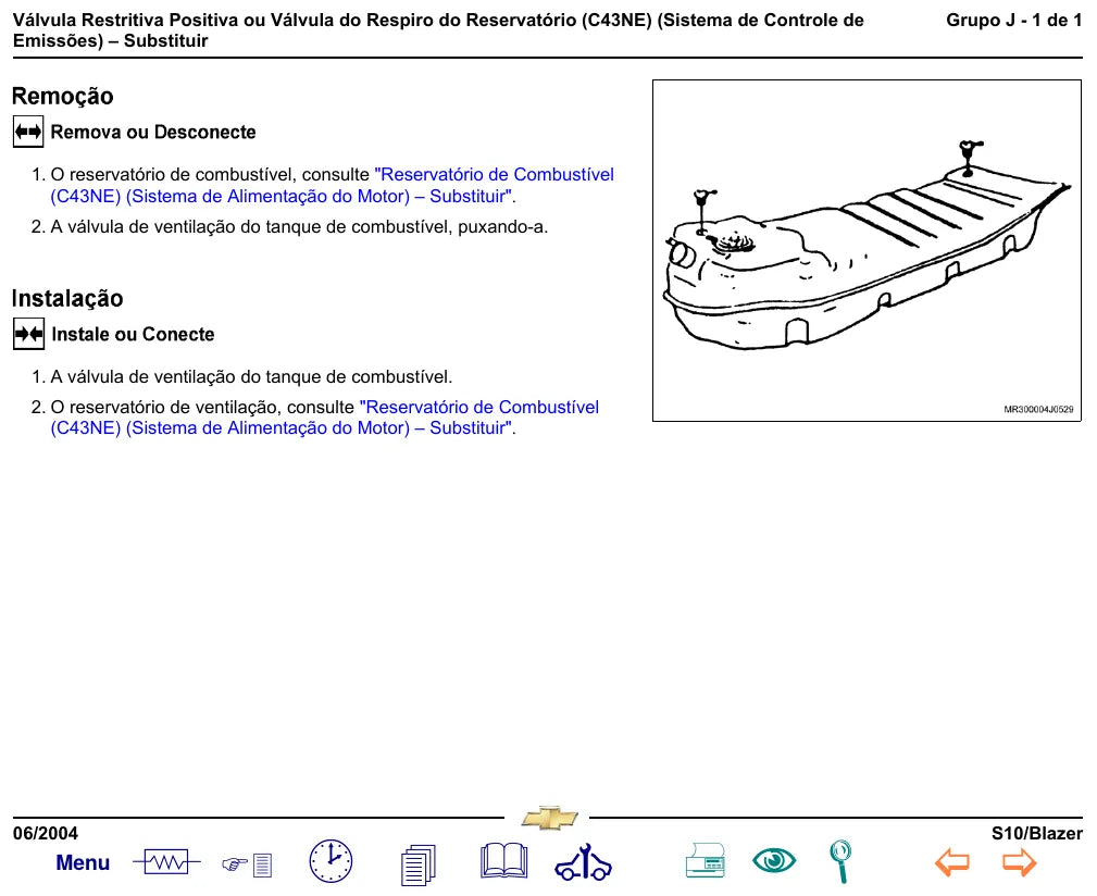 Página interna 2 — Manual de Serviço Chevrolet S10 e Blazer 2004