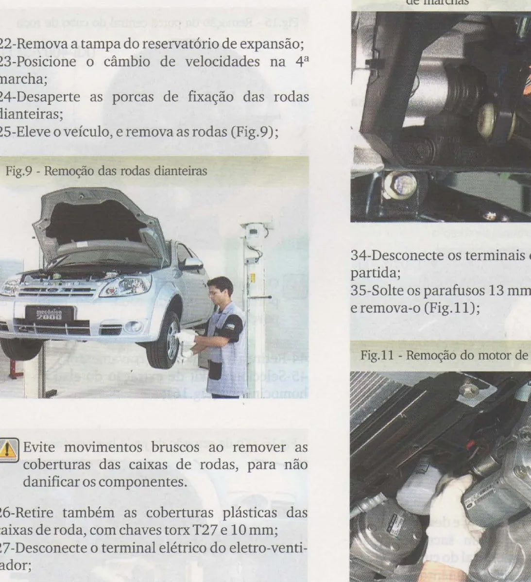 FORD Ka Zetec RoCam 1.0 — diagrama — página interna do manual de serviço