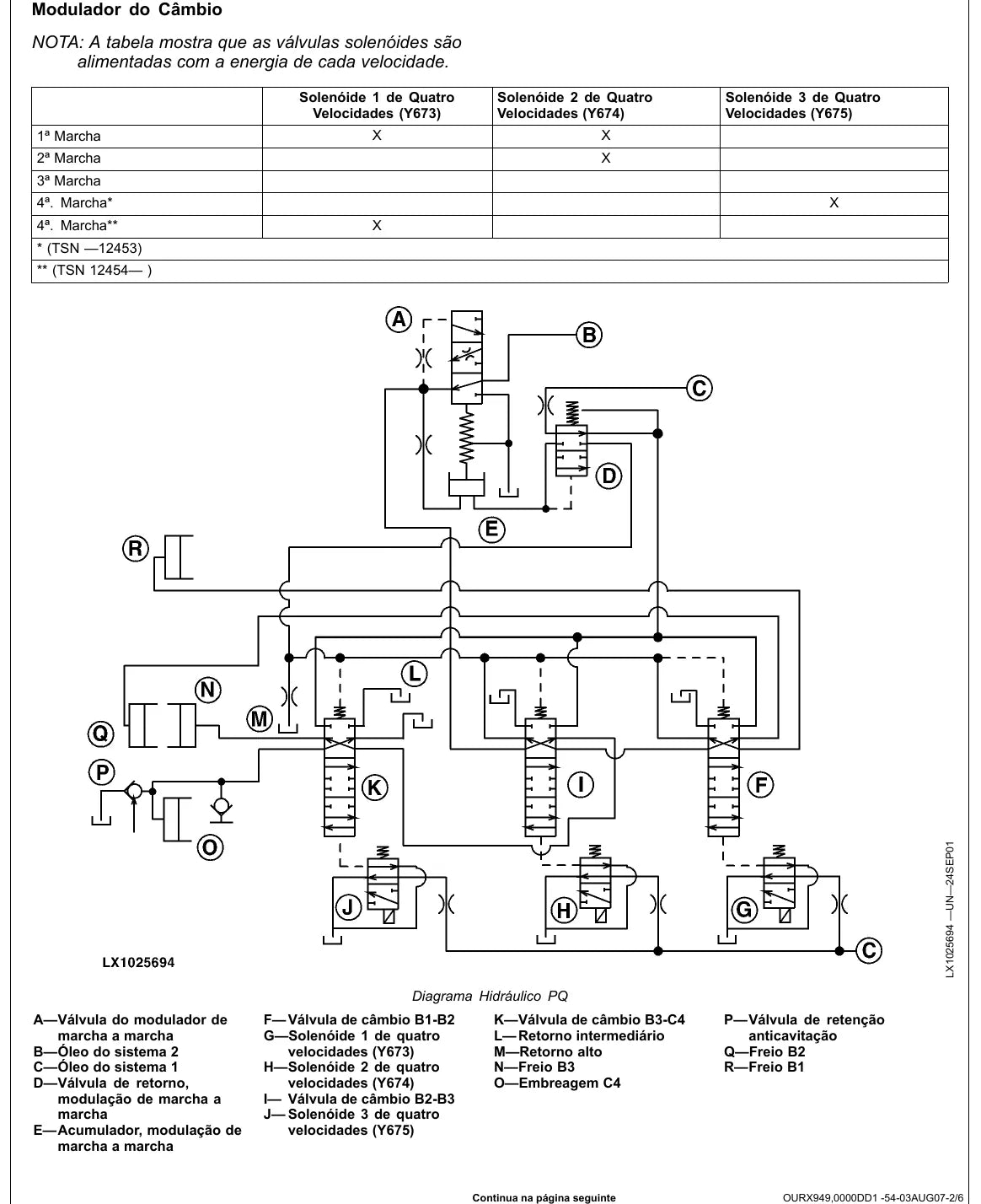 Página interna com ilustração técnica — John Deere 7185J / 7205J / 7225J (amostra 2 de 2)