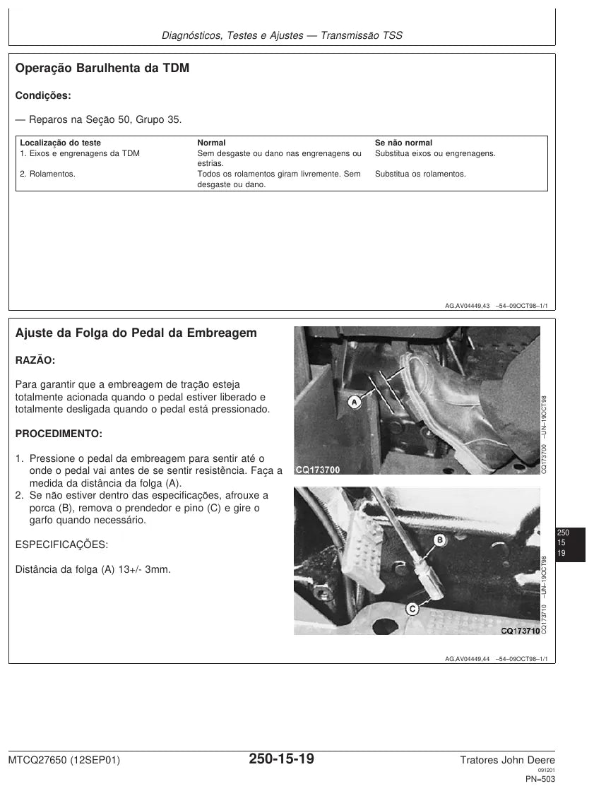 Página interna 1 — Manual Técnico John Deere Tratores 5600 e 5700
