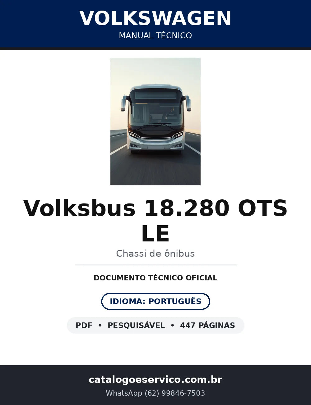 Manual Técnico Volksbus 18.280 OTS LE — Arquitetura Elétrica e Eletrônica (TTOF) — capa