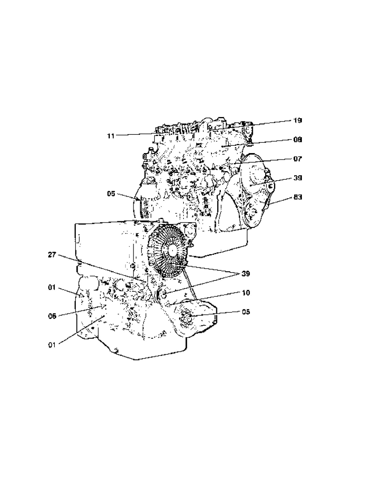 Deutz Motor 1011F — motor, figura técnica 1