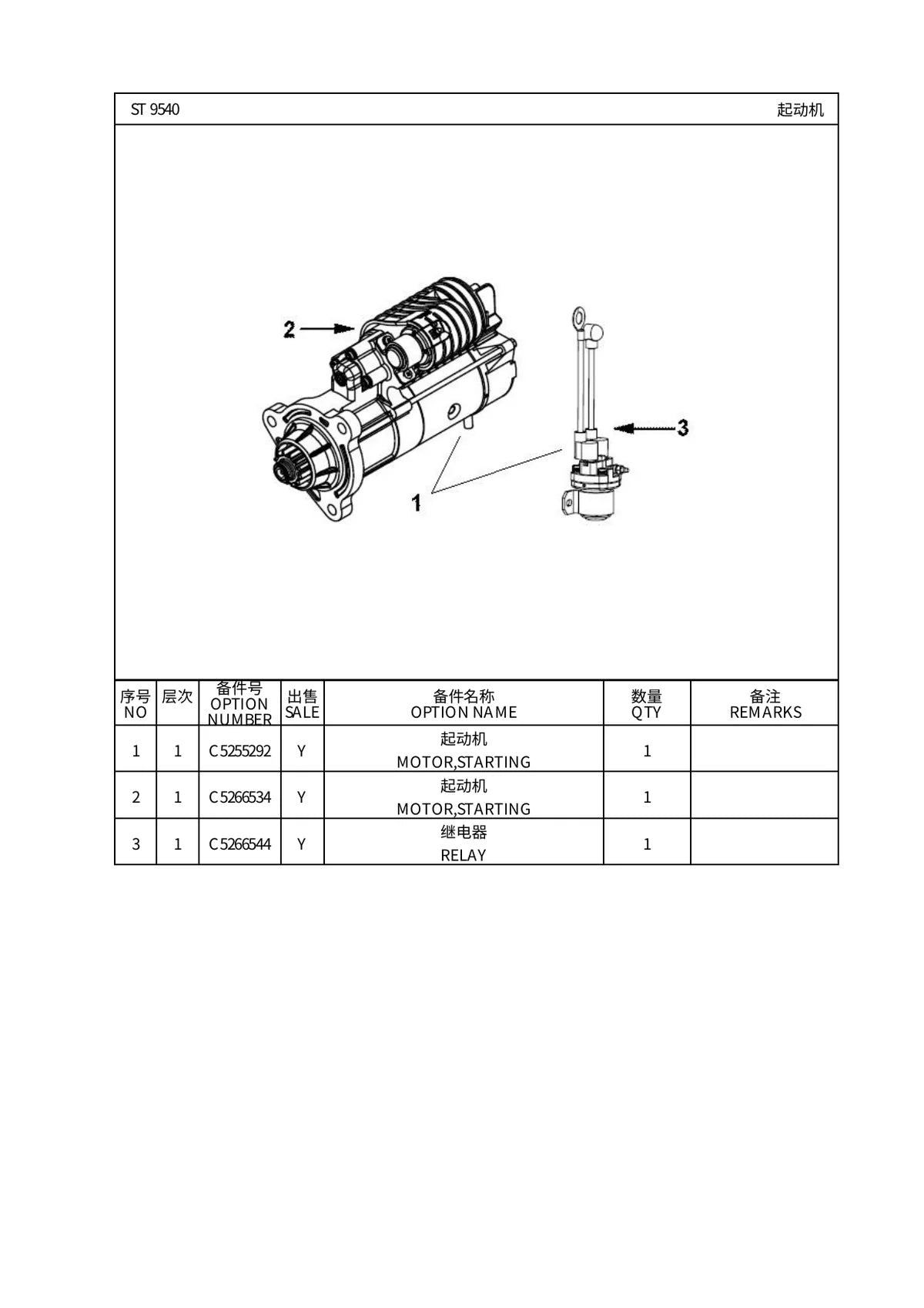Cummins Motor 6CTA8.3 C190 Ⅱ — motor, vista explodida 3