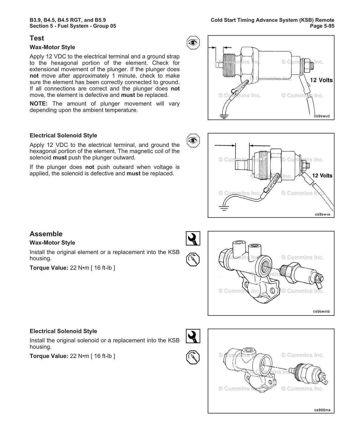 Cummins Motor B3.9, B4.5, B4.5 RGT, And B5.9 — motor, figura técnica 1