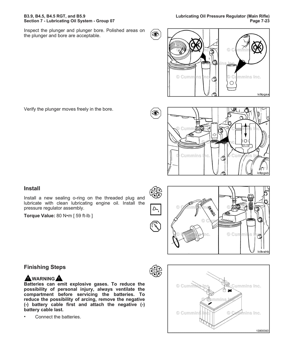Cummins Motor B3.9, B4.5, B4.5 RGT, And B5.9 — motor, figura técnica 2