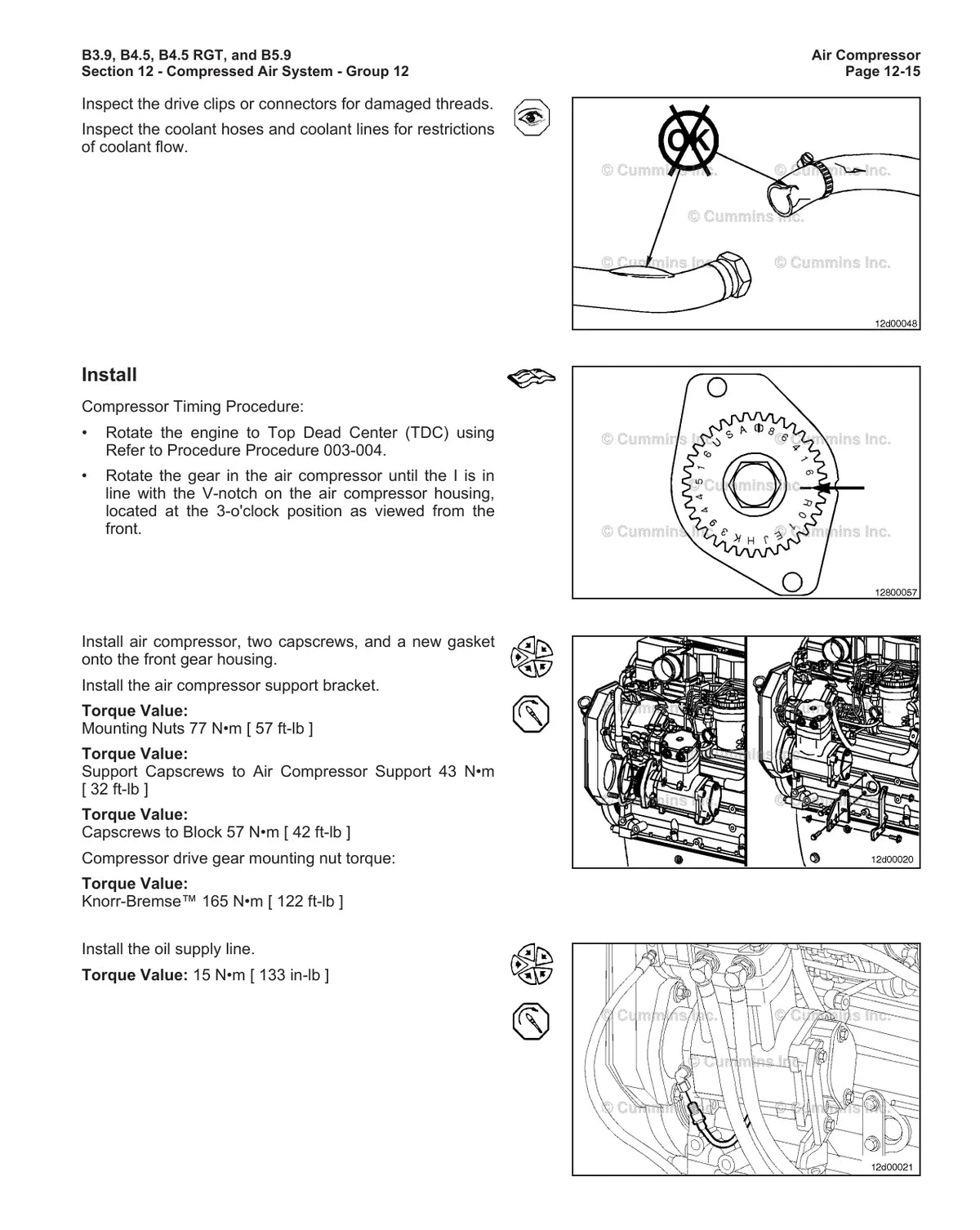 Cummins Motor B3.9, B4.5, B4.5 RGT, And B5.9 — motor, figura técnica 3