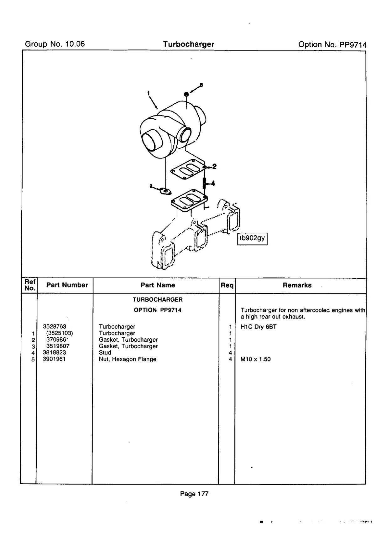 Cummins Motor 6B, 6BT, 6BTA5.9 — motor, vista explodida 4