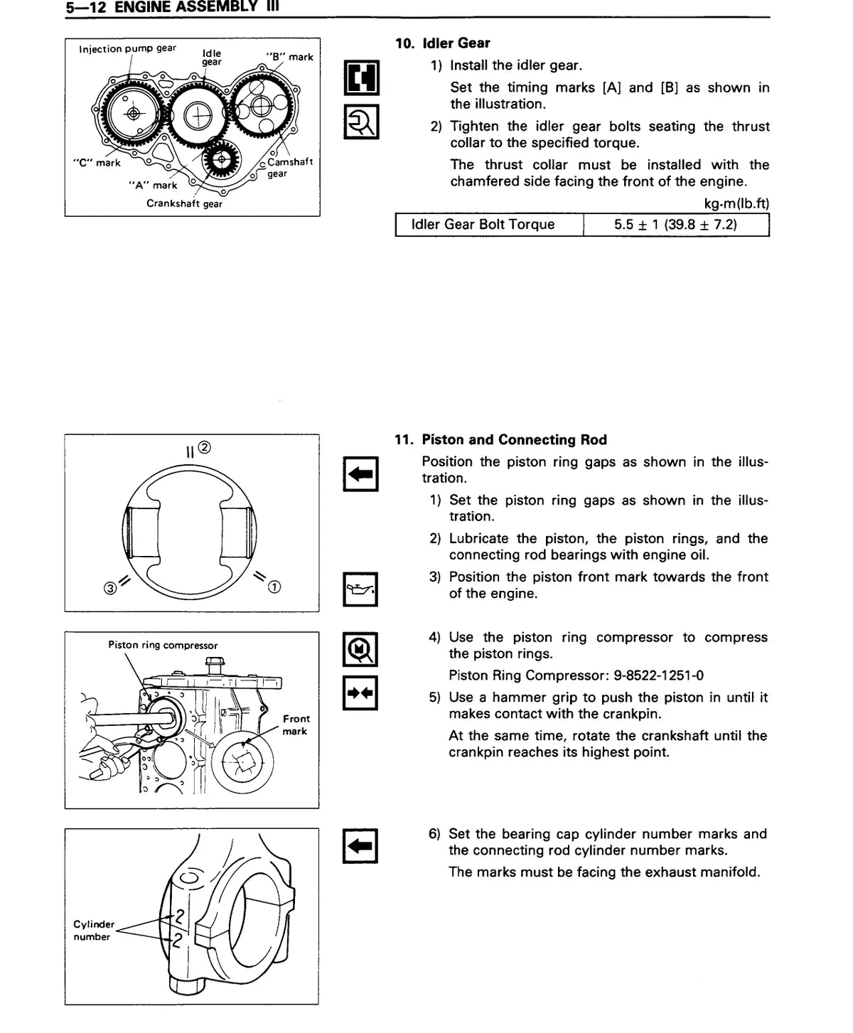 Isuzu Motor Diesel Series 4B 6B — motor, figura técnica 2