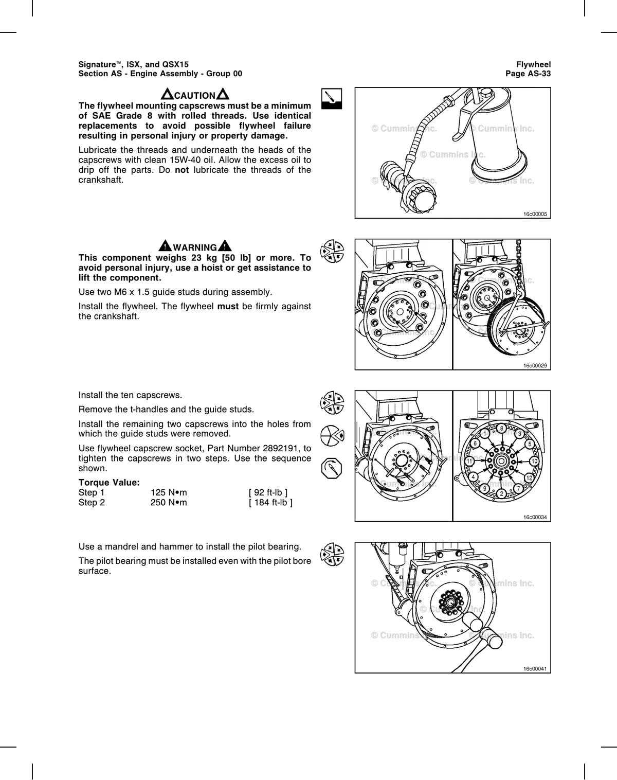Cummins Motor Isx, And QSX15 — motor, figura técnica 2