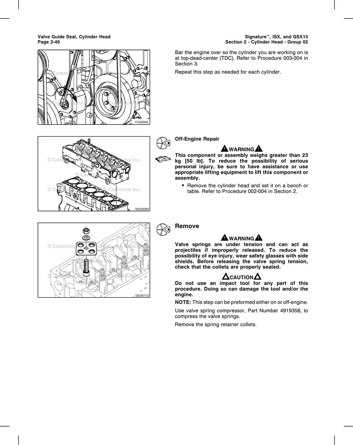 Cummins Motor Isx, And QSX15 — motor, figura técnica 4