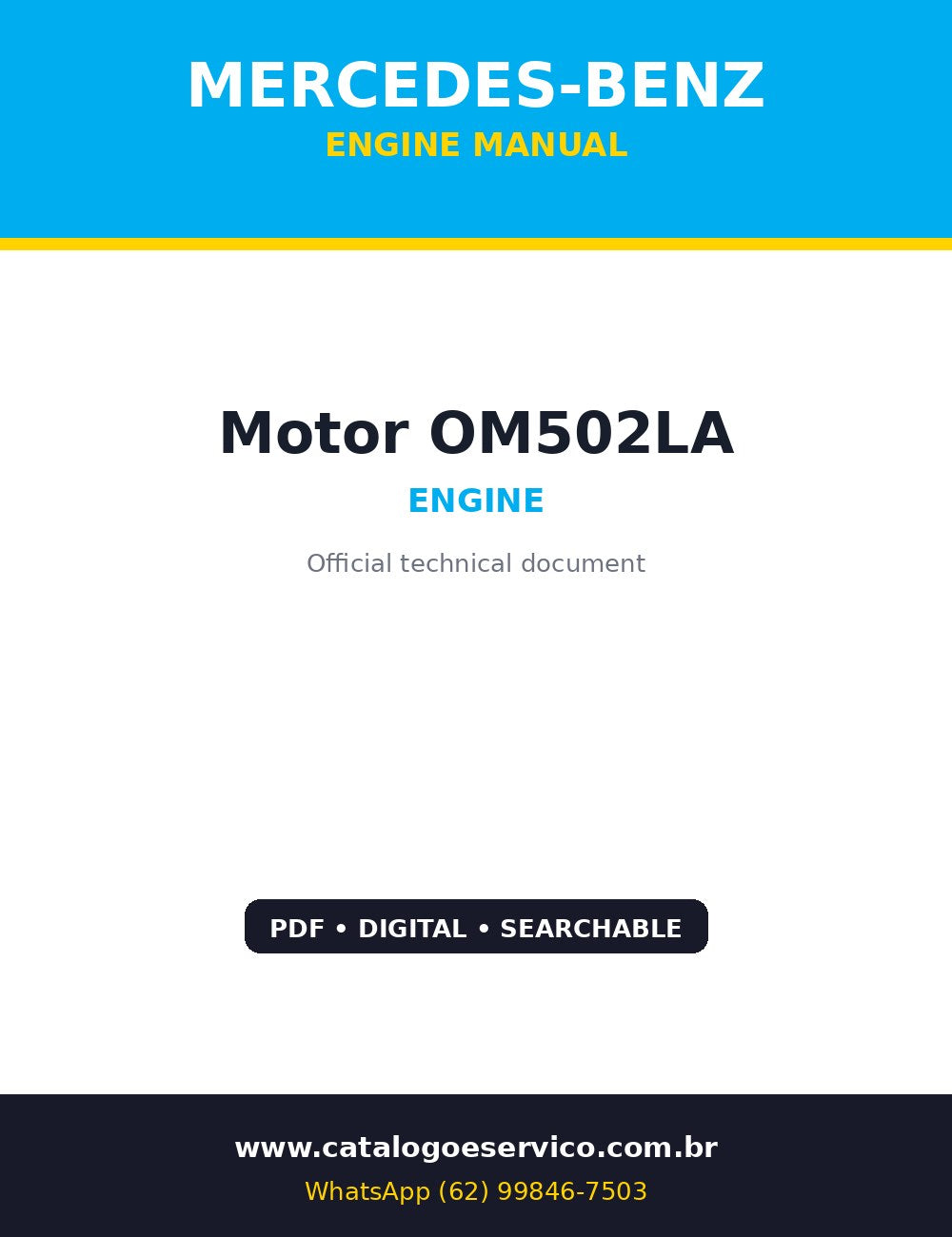 Capa de Motor Mercedes-Benz Motor OM502LA