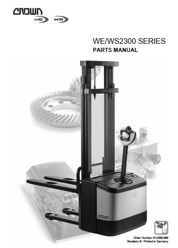 CATALOGO DE PEÇAS PDF EMPILHADEIRA WE-WS2300 SERIES - CROWN