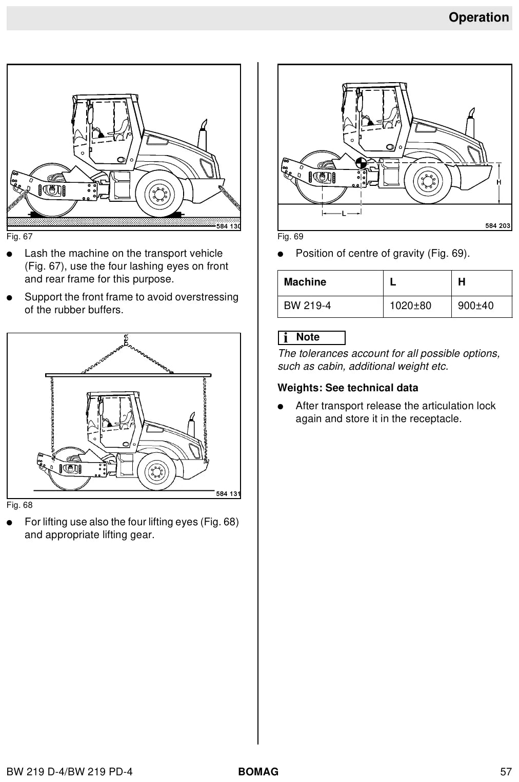 Operação E Instruções E Manutenção BOMAG - BW219 D-4\PD-4 — vista explodida