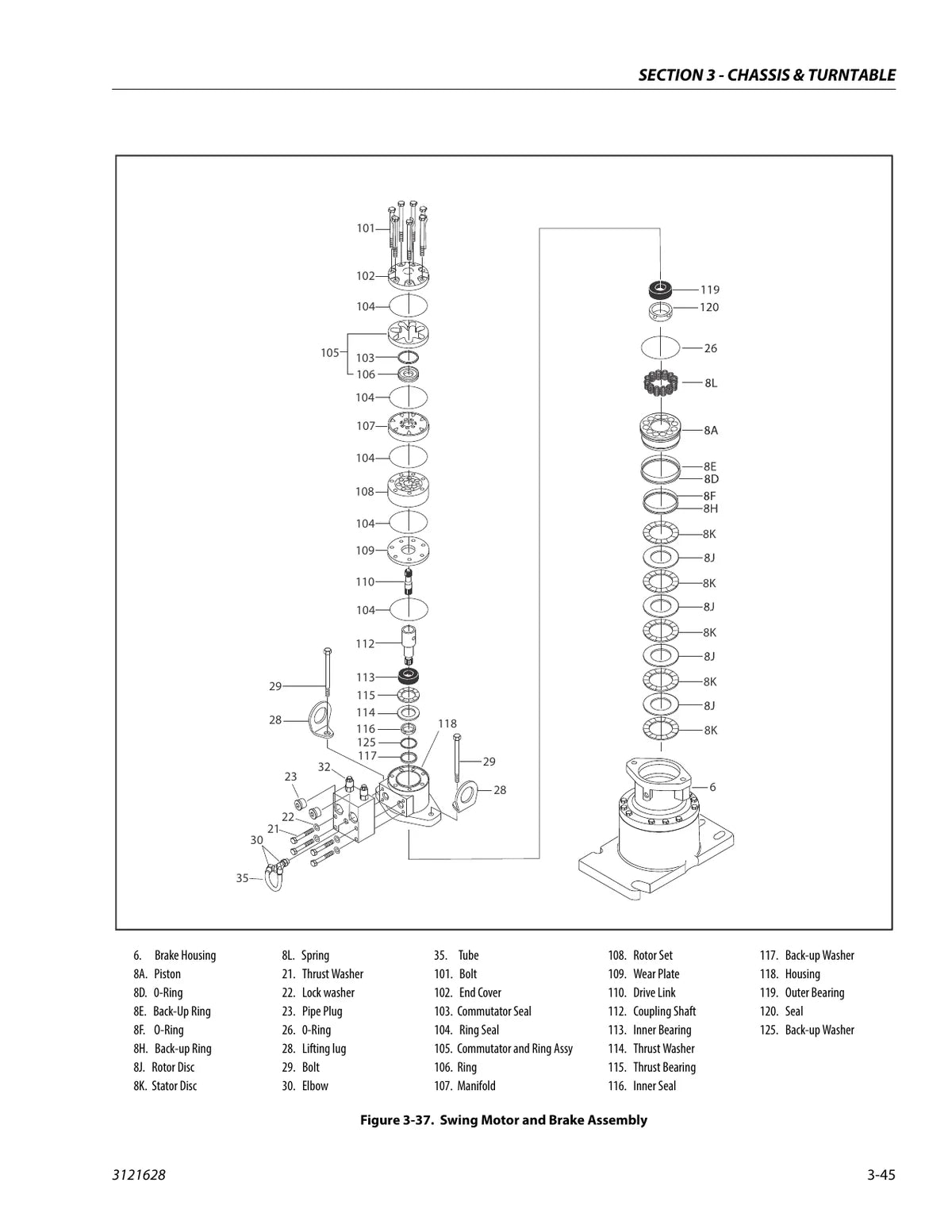 Jlg Plataforma 800A 800AJ — plataforma, figura técnica 1
