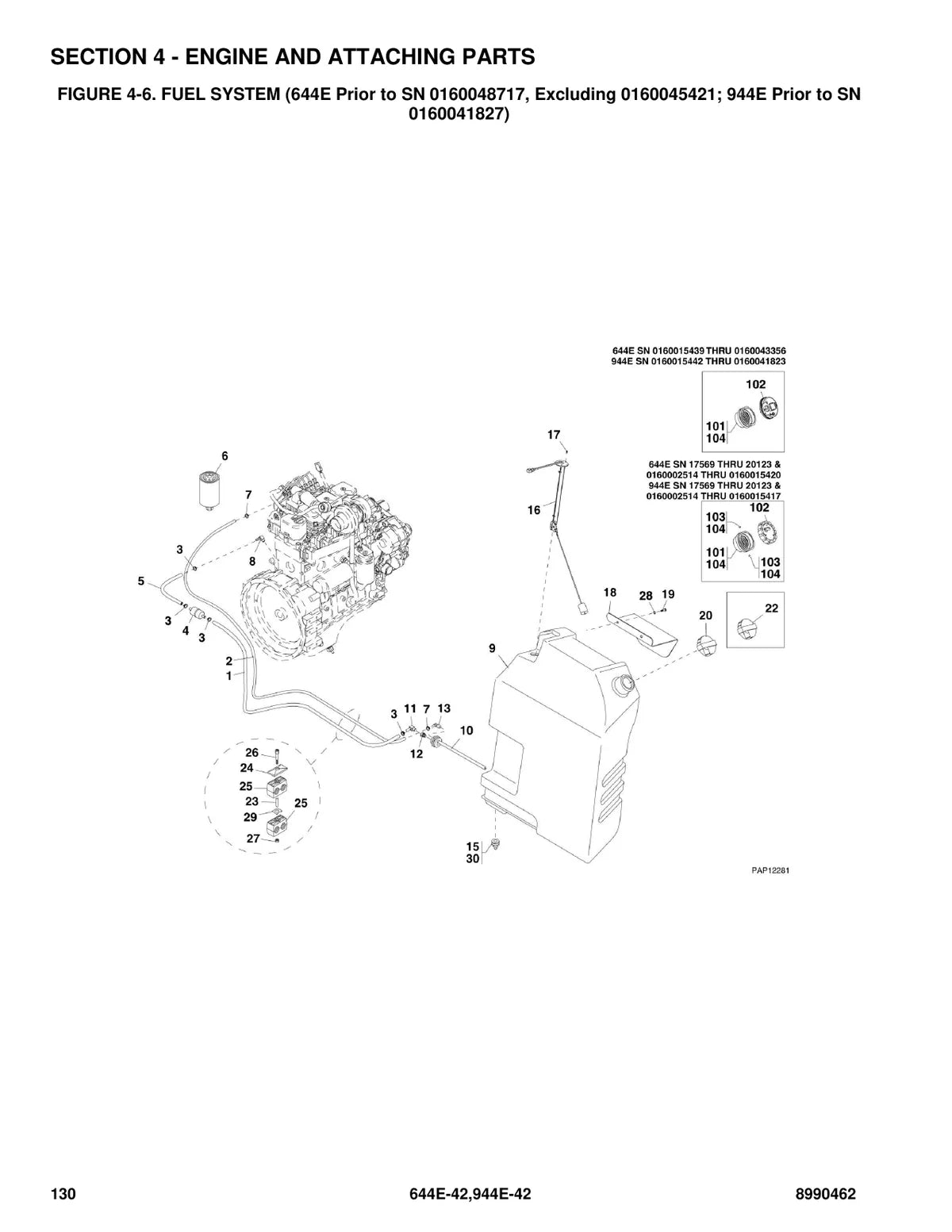 Jlg Plataforma Lull 644 42 — plataforma, vista explodida 1