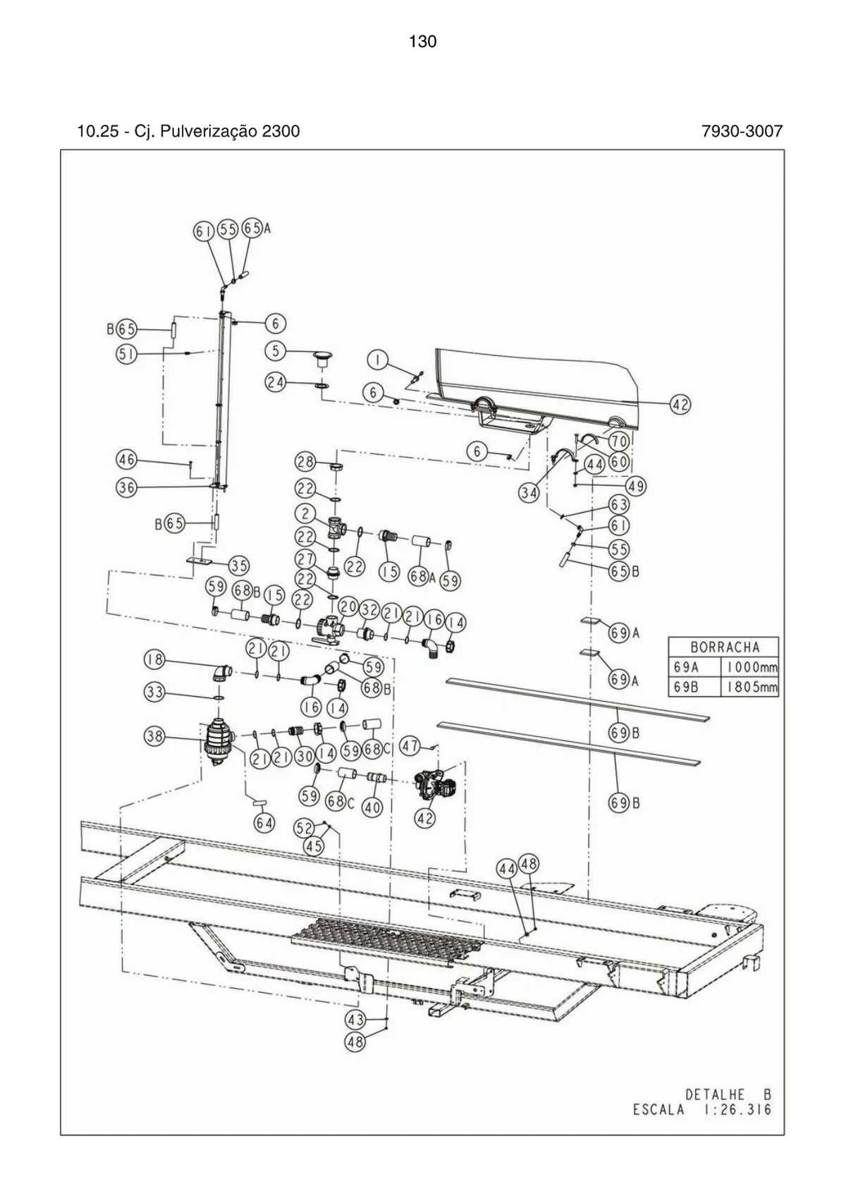 Stara Pulverizador Autopropelido Gladiador 2300 — pulverizador, vista explodida 3