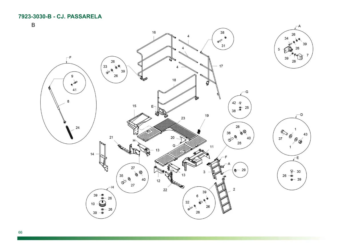 Stara Pulverizador Imperador 3100 — pulverizador, vista explodida 1