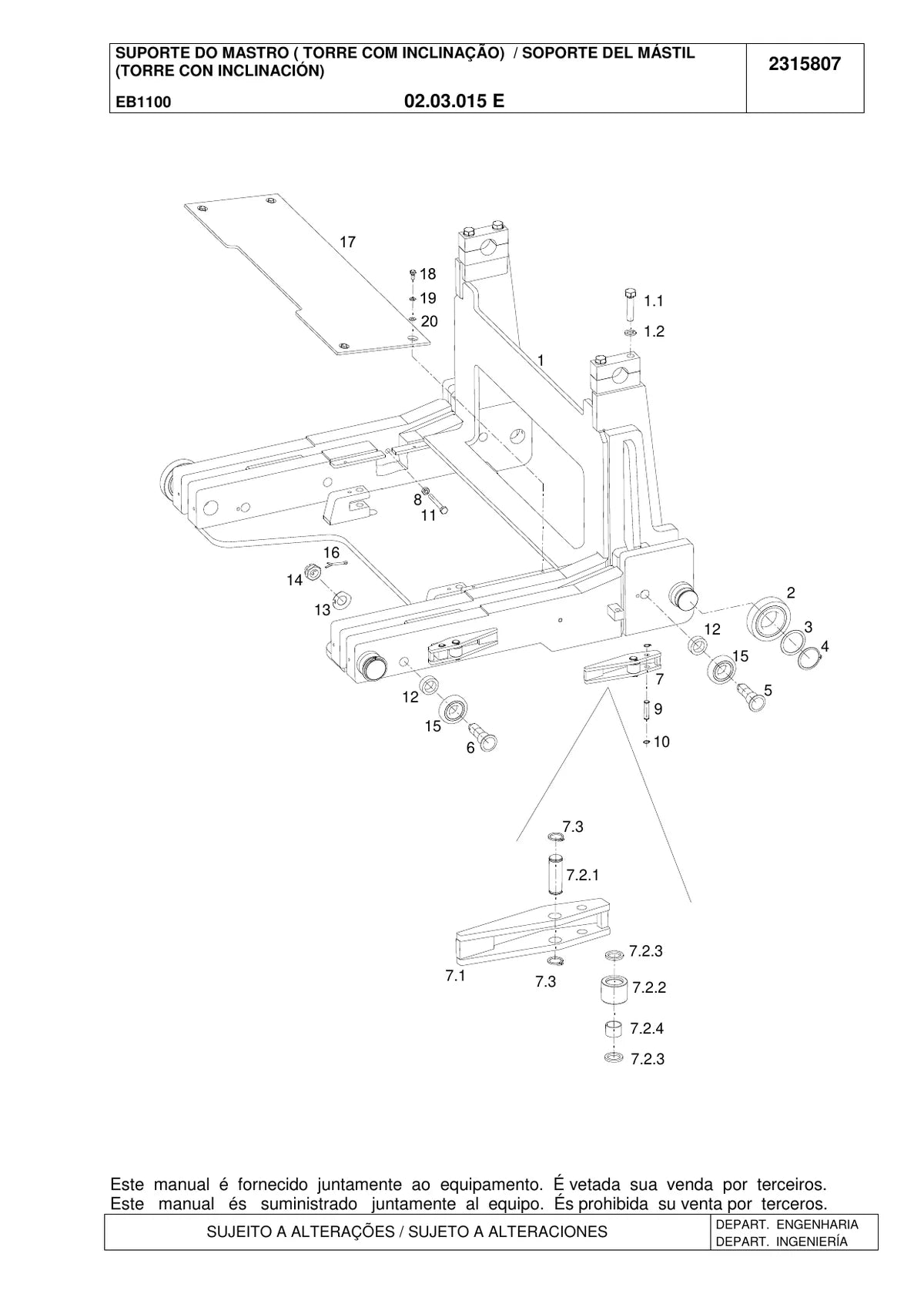 Linde Empilhadeira R17 — empilhadeira, vista explodida 1
