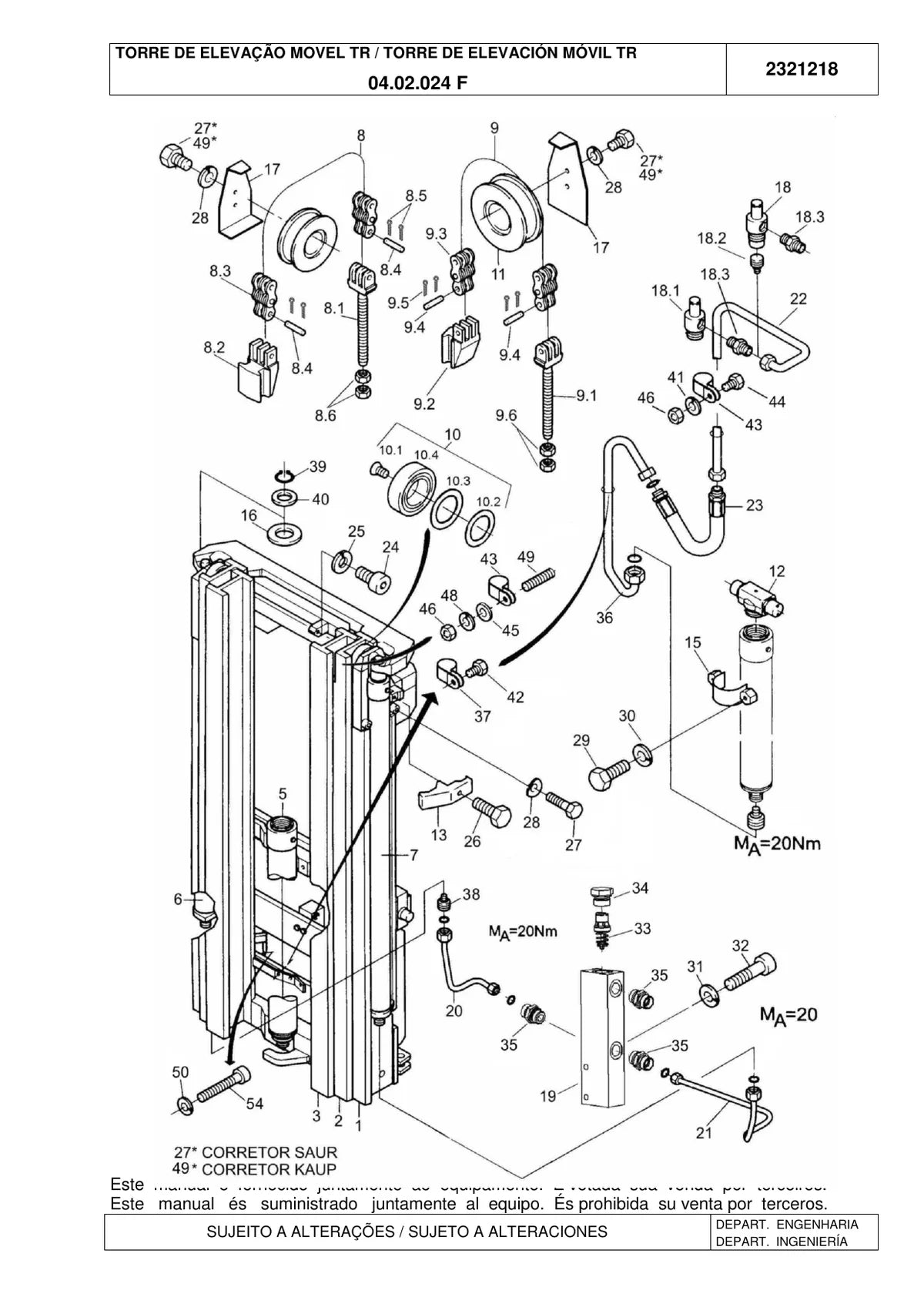 Linde Empilhadeira R17 — empilhadeira, vista explodida 3
