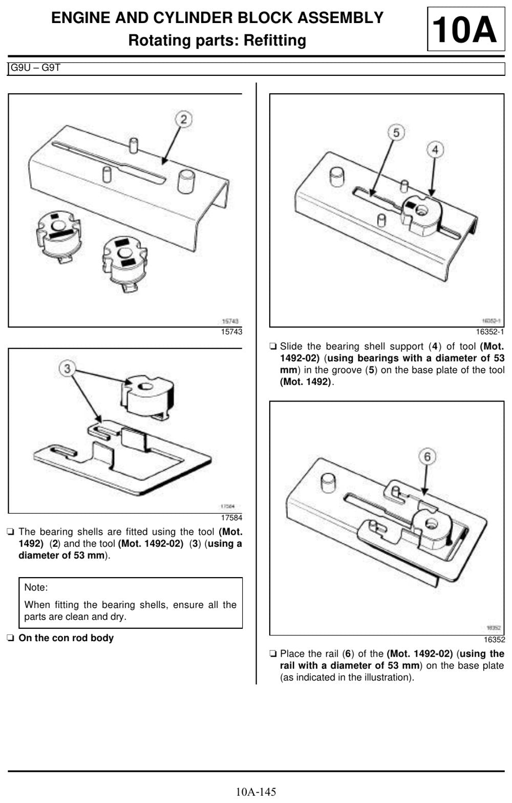 Manual de Serviço Renault G9 (G9T/G9U) Motor (Inglês)