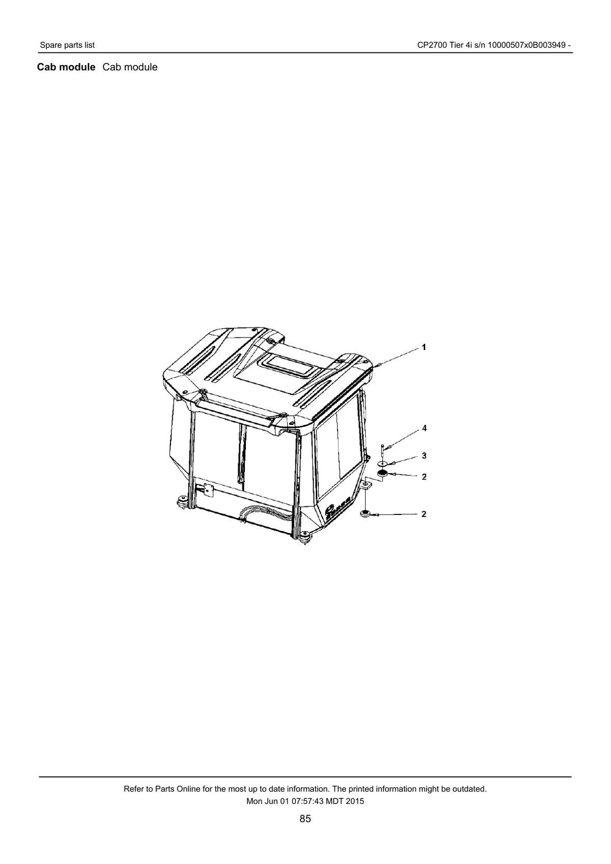 Atlas Copco Rolo Compactador Dynapac CP2700 — rolo compactador, vista explodida 2