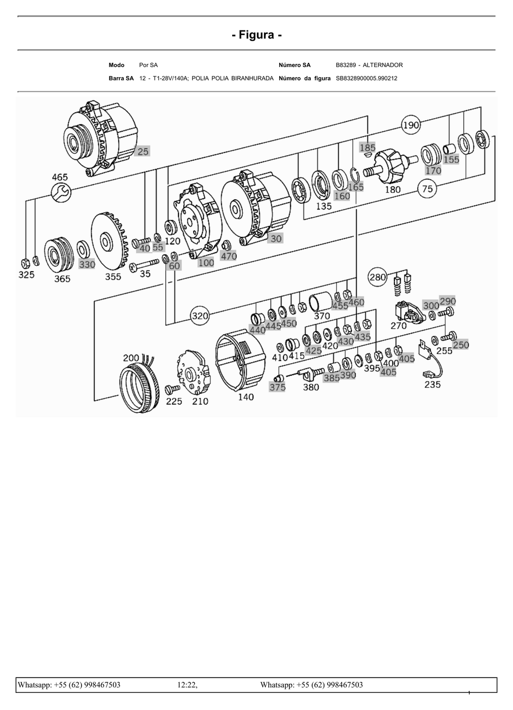 Mercedes-Benz O-400 RSD — diagrama 1 (alternador)