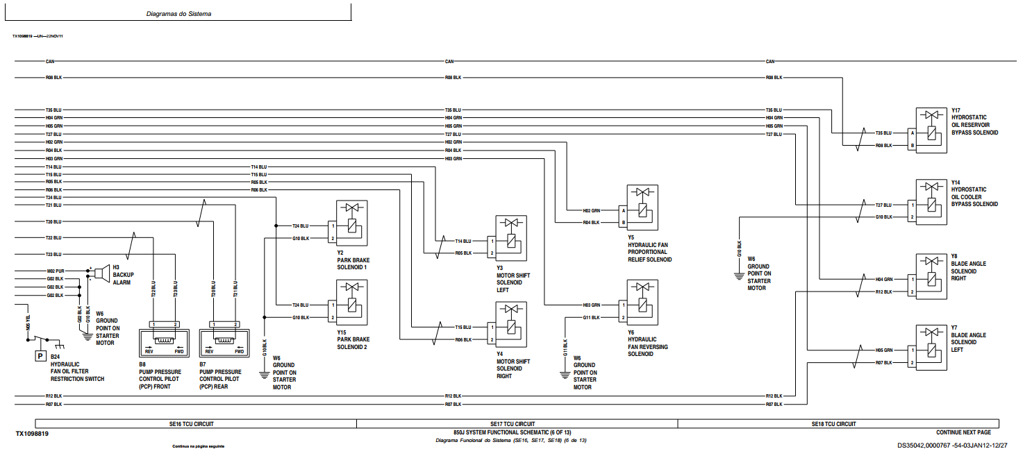 850J Manual Diagramas Eletrico Hidraulico Dignosticos + Codigos de Erros