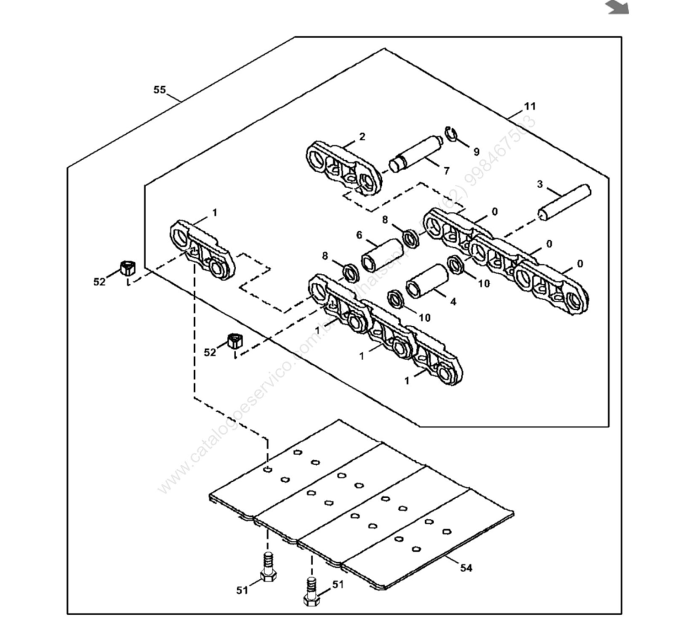 Catalogo de Pecas 130G Escavadeira John deere Completo em Portugues PDF