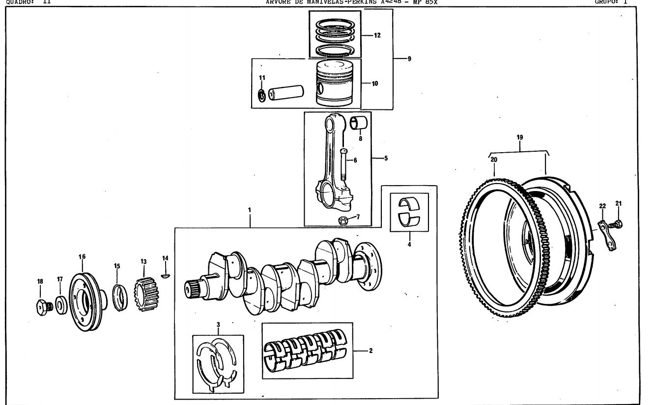 CATALOGO DE PEÇAS TRATOR MASSEY FERGUSON - MF85-85X
