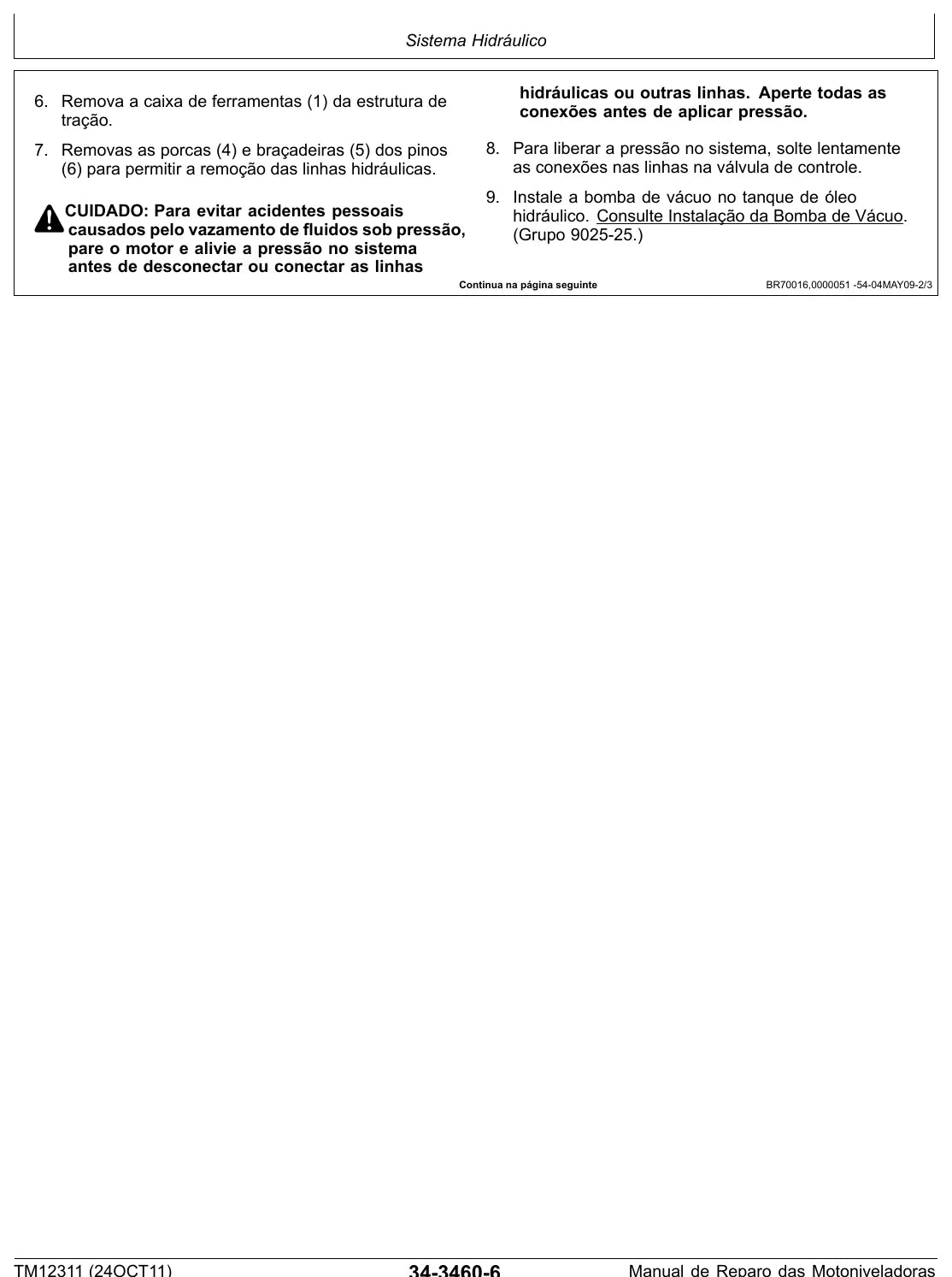 Manual de Serviço John Deere SERIE II C — figura de reparo (página interna do PDF)