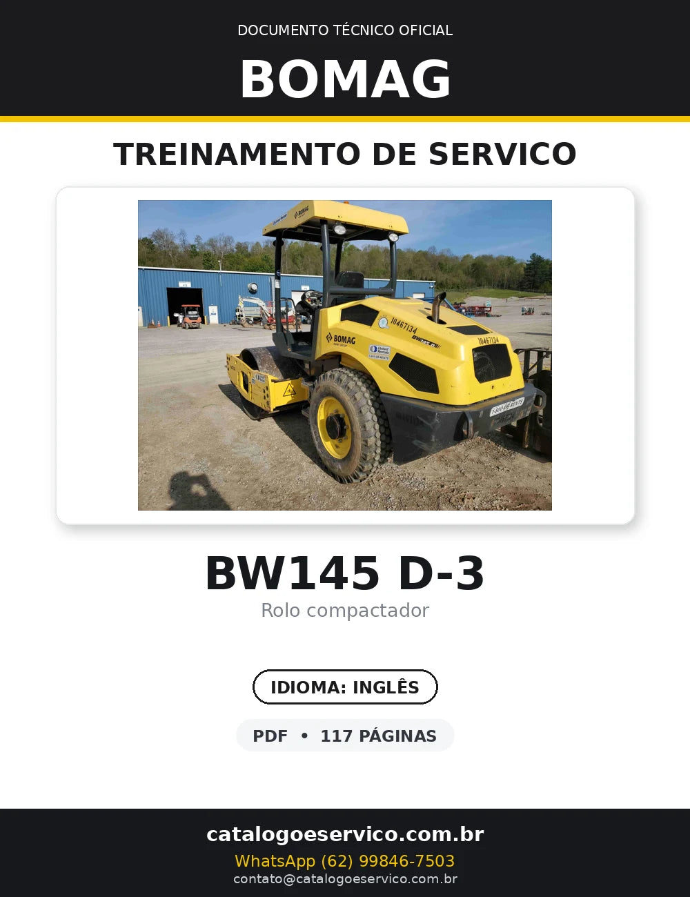 Serviço De Treinamento BOMAG - BW145 D-3\DH-2\PDH-3 - Roller — capa
