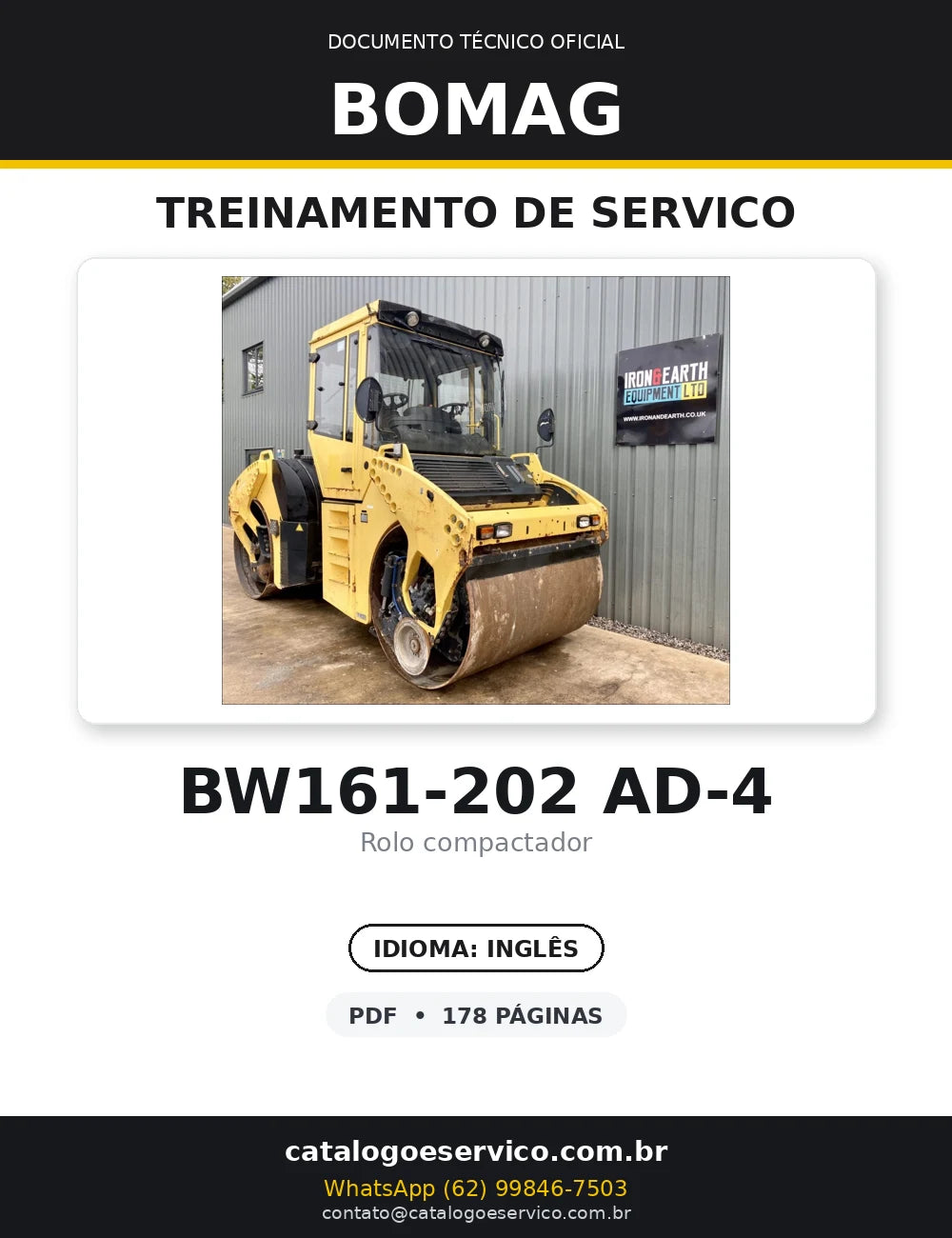 Serviço De Treinamento BOMAG - BW161 AD-4,BW202 AD-4 - Roller — capa
