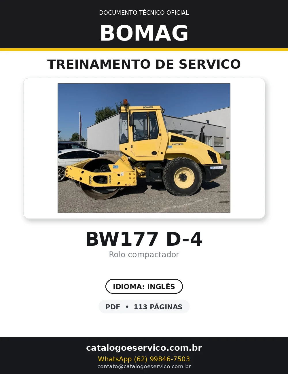 Serviço De Treinamento BOMAG - BW177 D-4 - Roller — capa