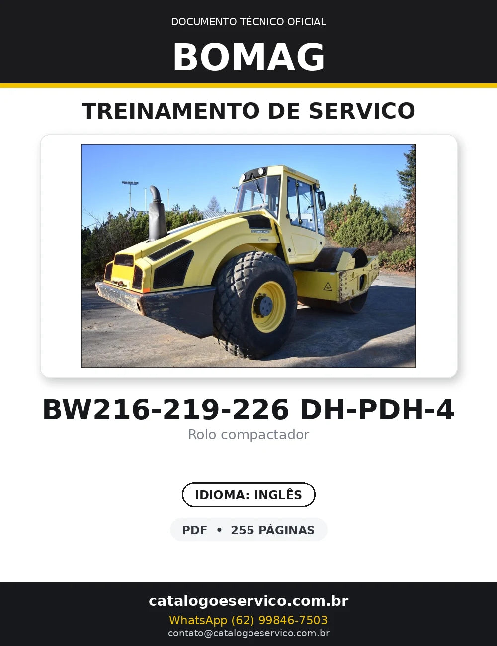 Serviço De Treinamento BOMAG - BW216 DH\PDH-4,BW219 DH\PDH-4 — capa