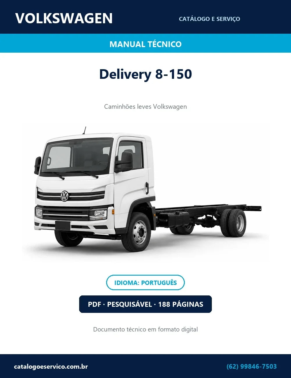 Sistema de Freios Volkswagen Delivery 8-150 — Manual oficial VW do freio a ar do Delivery
