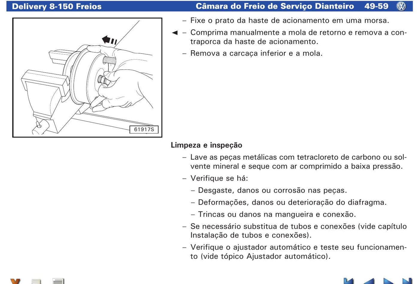 Sistema de Freios Volkswagen Delivery 8-150 — Manual oficial VW do freio a ar do Delivery - diagrama 2