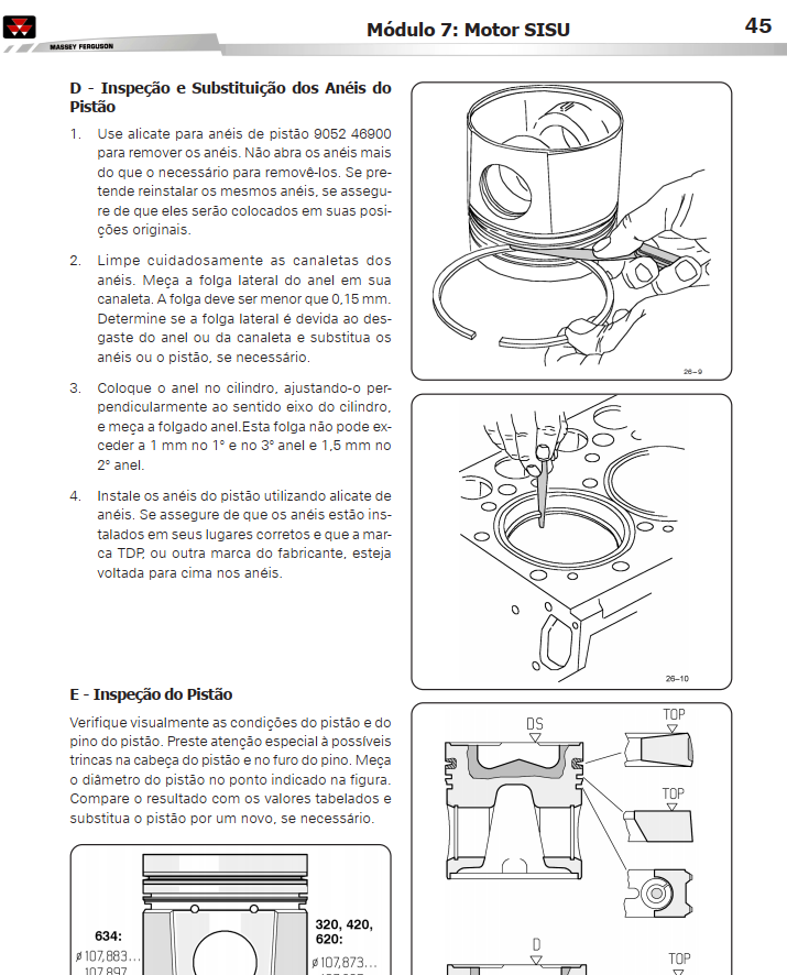 MANUAL DE OFICINA MASSEY FERGUSON - MF32 - COLHEITADEIRA