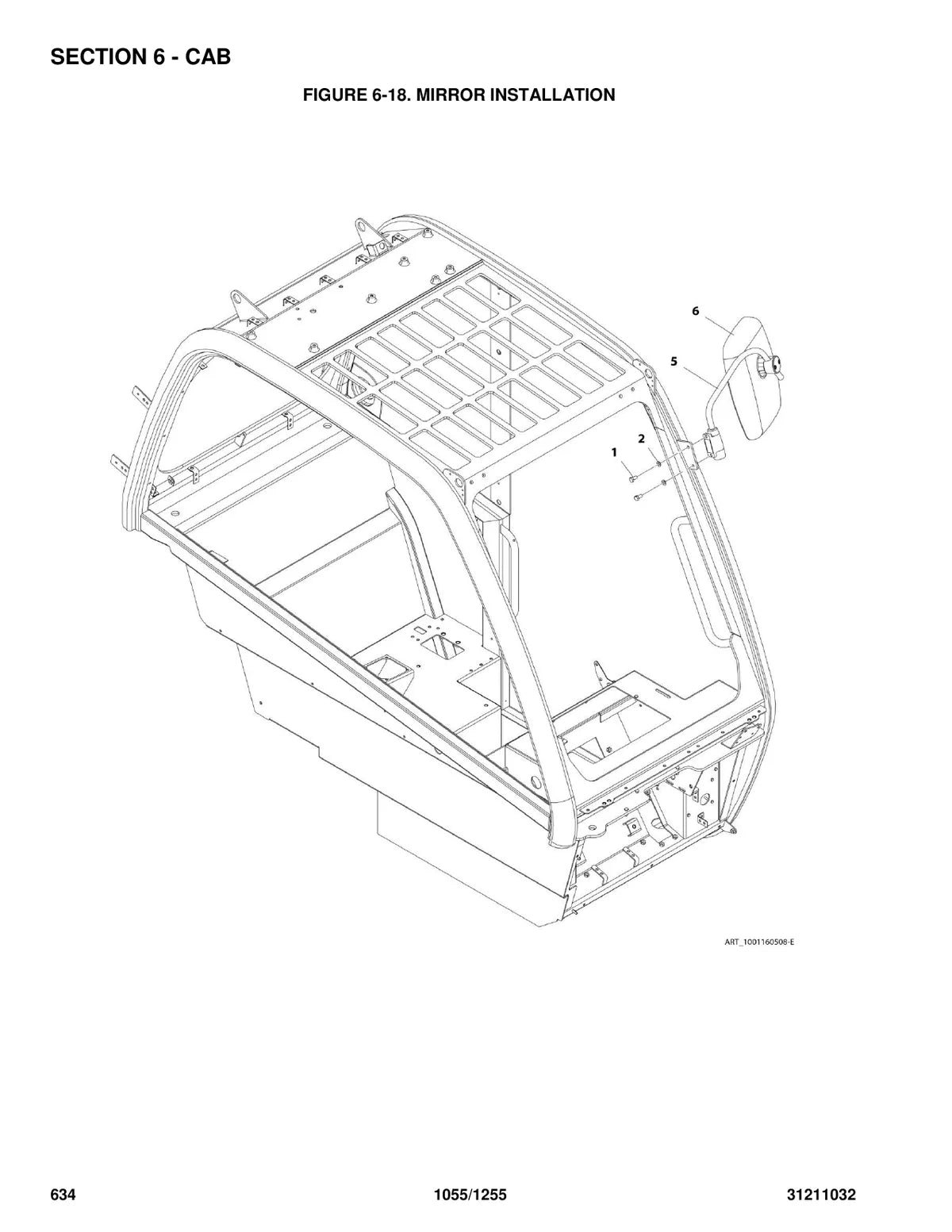 Jlg Telehandler 1055 — manipulador, vista explodida 4