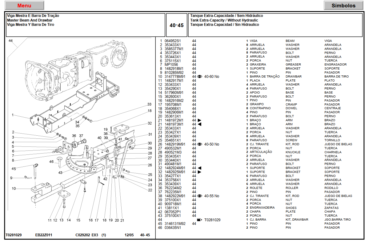 Catálogo Peças MF292 Trator Massey Ferguson 292 Completo PDF