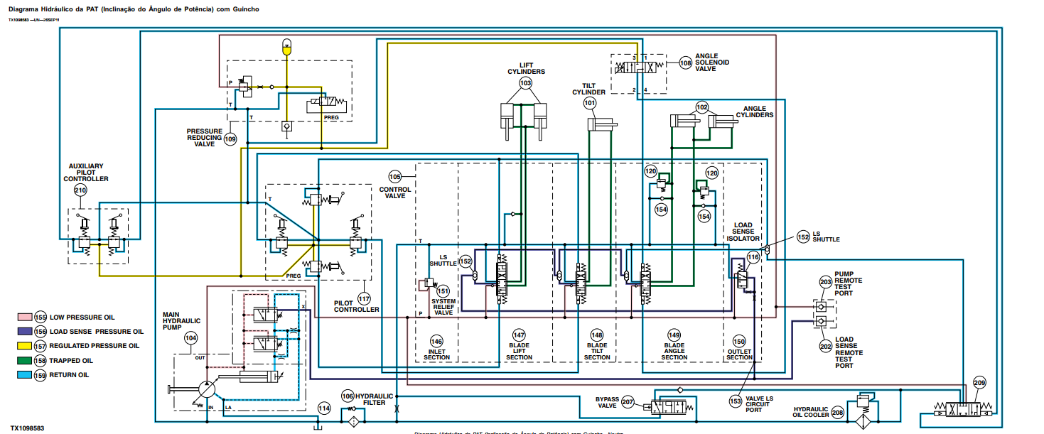 850J Manual Diagramas Eletrico Hidraulico Dignosticos + Codigos de Erros
