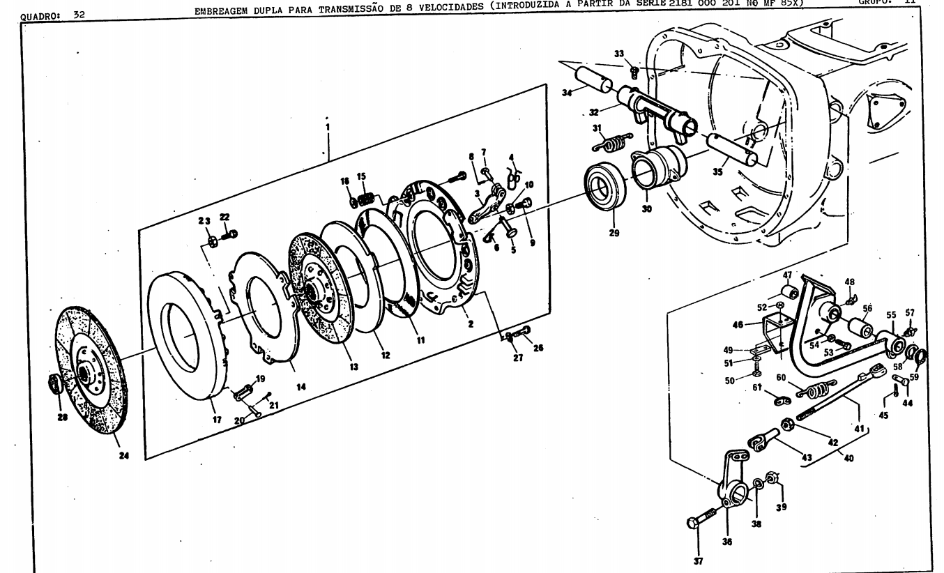 CATALOGO DE PEÇAS TRATOR MASSEY FERGUSON - MF85-85X