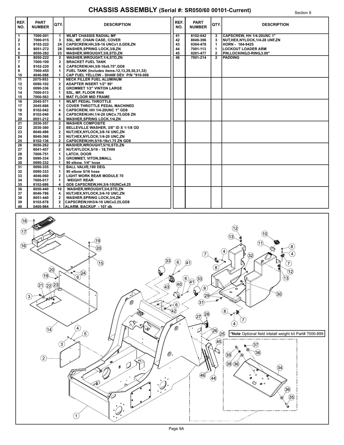 Terex Mini Carregadeira TSR50 60 — carregadeira, vista explodida 2