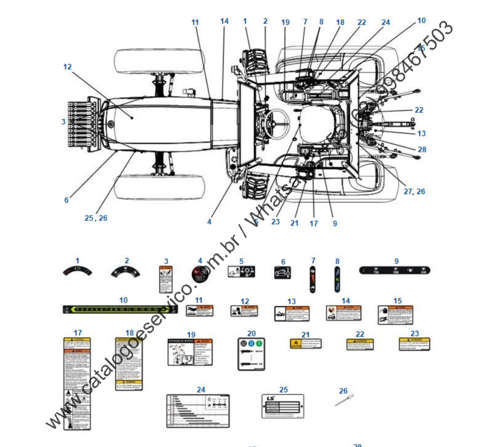 CATALOGO DE PEÇAS TRATOR - LS PLUS 80, 90, 100 MWM
