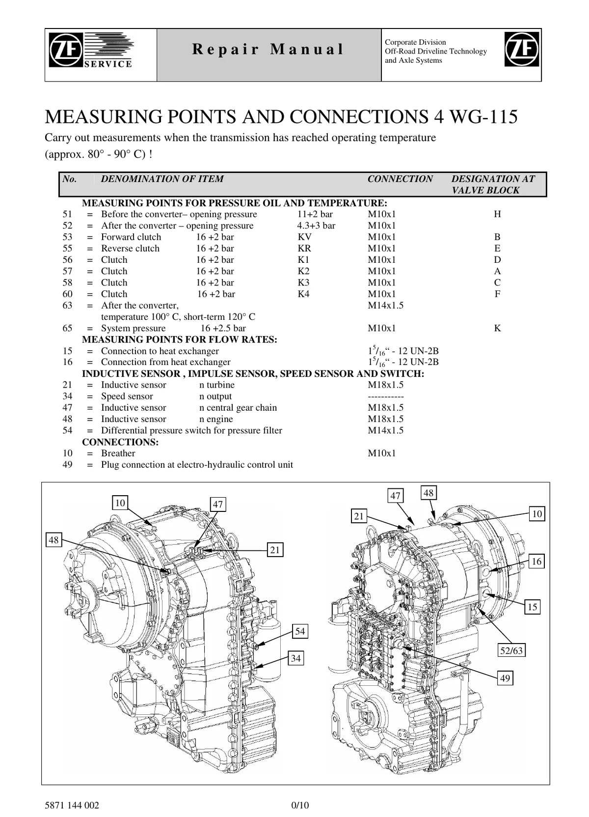 ZF 4WG-115 — transmissão, figura técnica 1