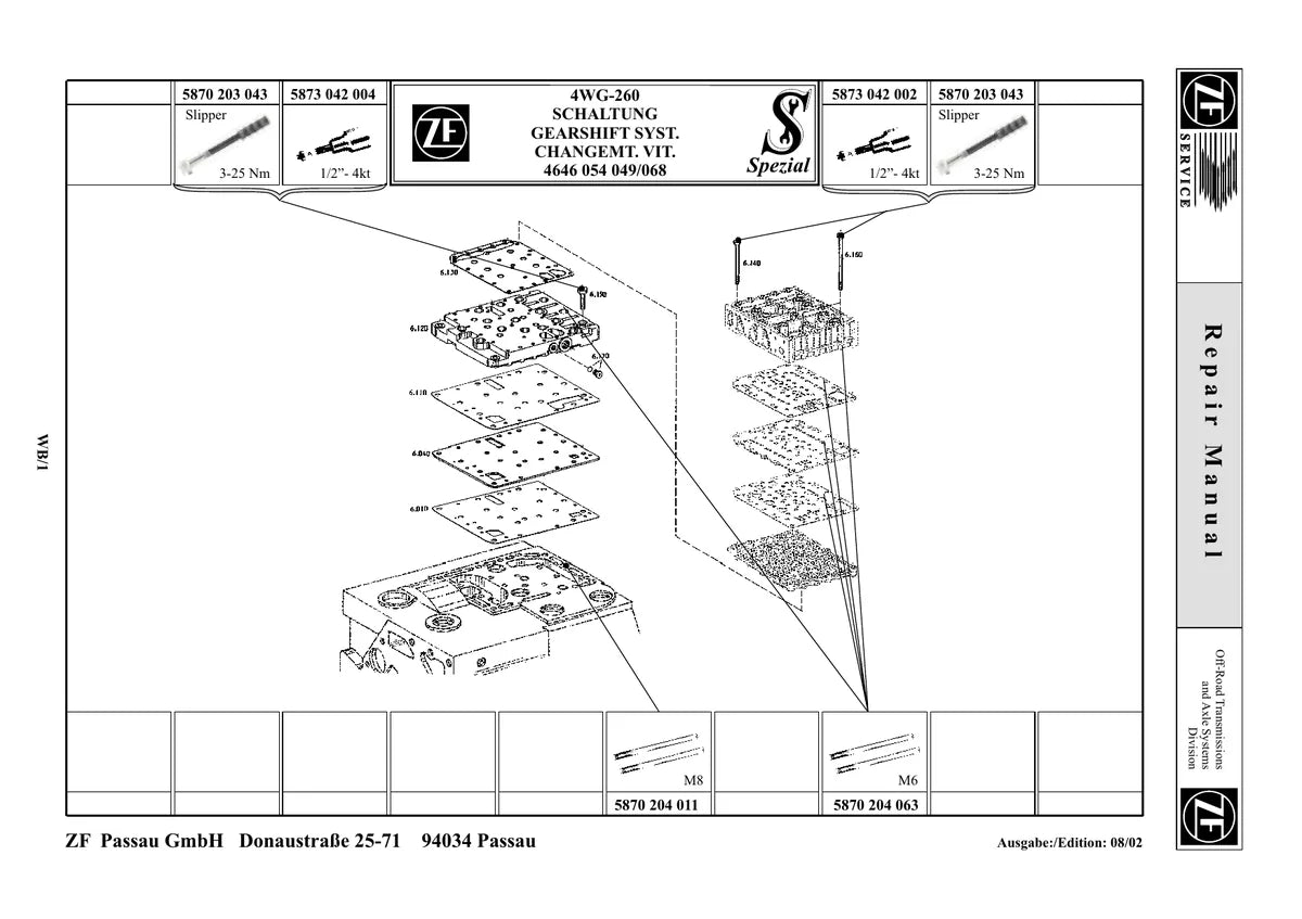 ZF 4WG-260 — transmissão, figura técnica 1