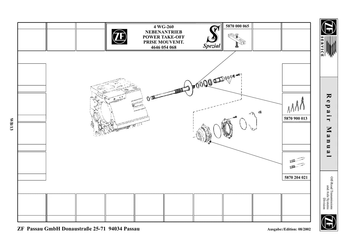 ZF 4WG-260 — transmissão, figura técnica 2